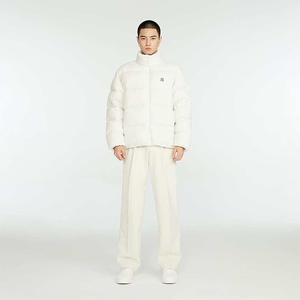 New MLB Down Jackets Unisex Cream 3ADJB0436-50CRS