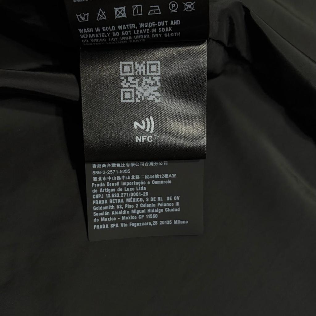 Used PRADANylon jacket black Nylon mens