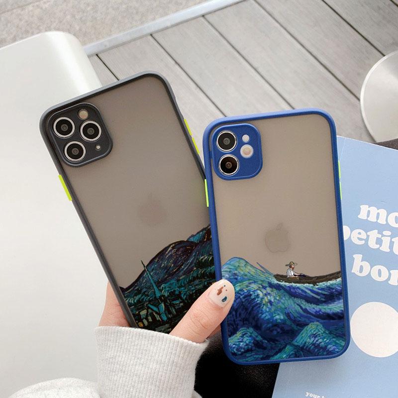 Art Van Gogh Oil Painting For iphone 16 7 8 15 Plus SE 2020 X XR XS 14 11 12 13 Pro Max Mini Phone Case Shockproof Back Cover