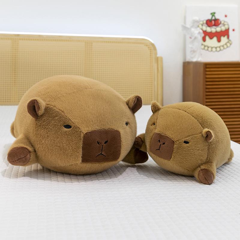 Adorable Capybara Plush Doll: Round Pillow & Creative Birthday Gift