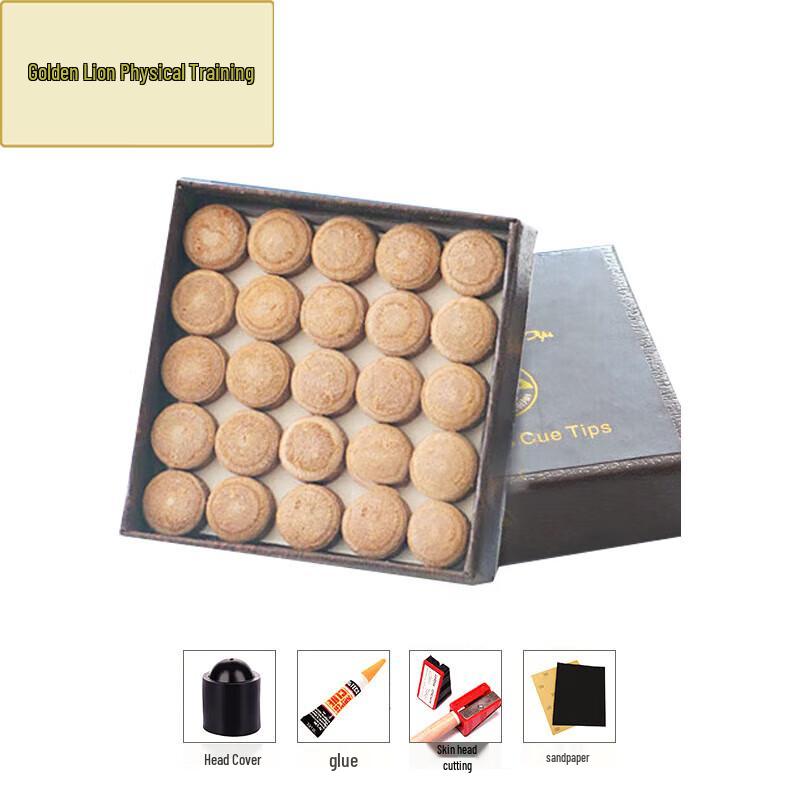 Golden Lion Professional 8-Ball Pool Cue Tips 13mm