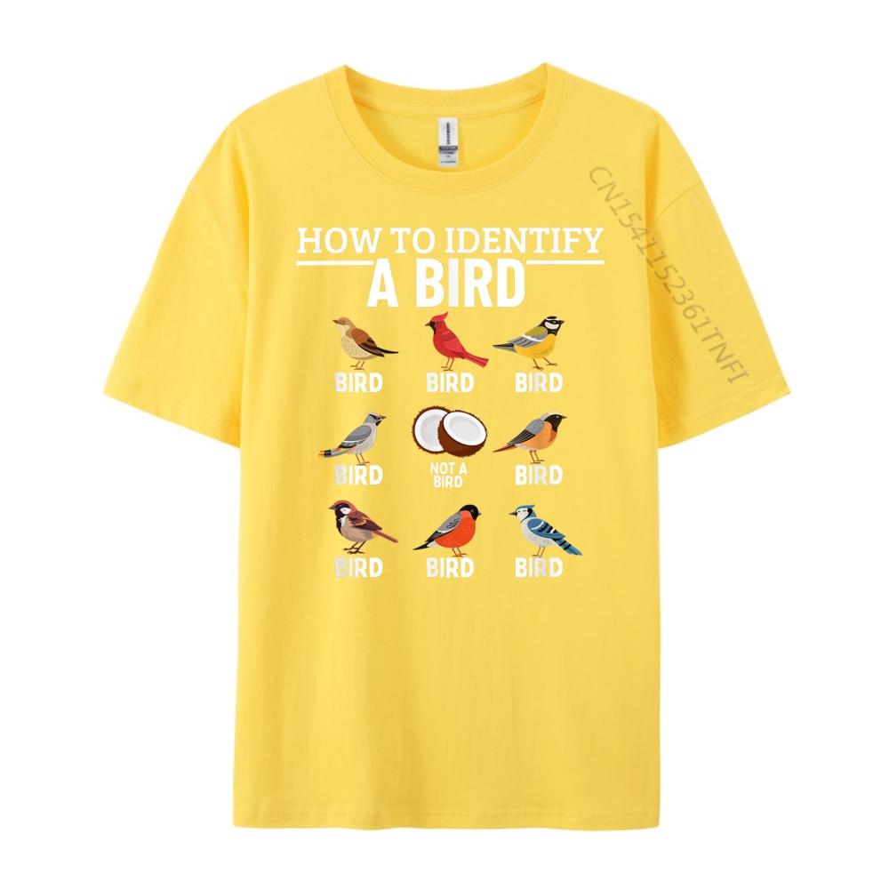 How To Identify A Bird Funny Bird Watching Brand T Shirt TShirt Tee Shirt  Hip Hop