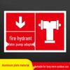DAXTE Outdoor Fire Hydrant Pumper Connection Warning Sign