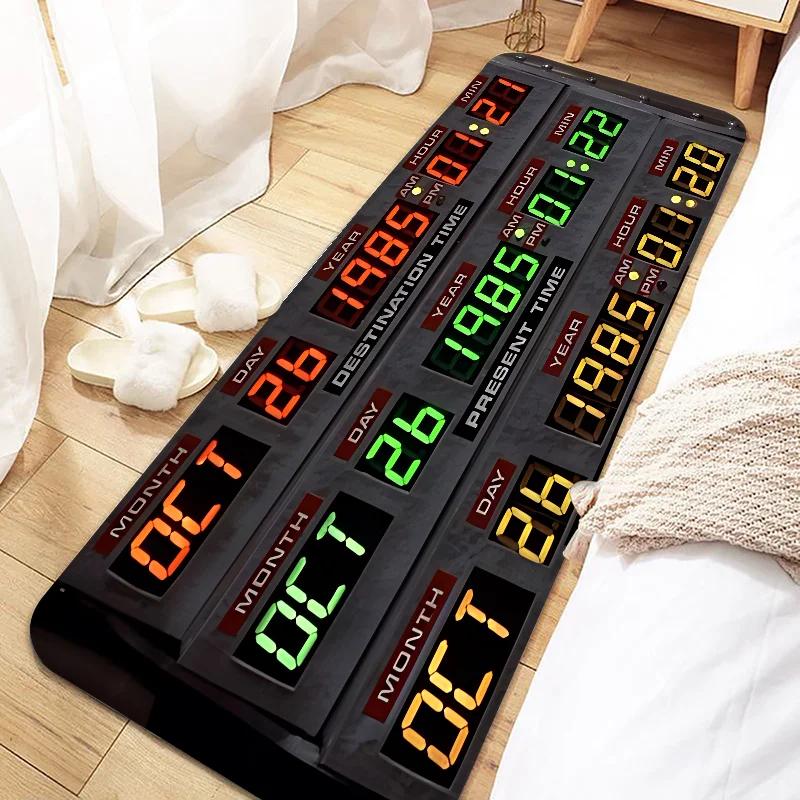 Back To The Future Door Mat Entrance Non-slip Doormat Washable Kitchen Carpet Living Room Hallway Rugs Bathroom Bath Door Mats