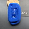 ZAD 3button Silicone Rubber Car Key Case Cover for Hyundai Accent I20 I30 I40 I45 IX35 Mistra Sonata Tucson Verna Key Case