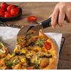 Pizza-Rad & Schieber-Set aus Edelstahl - 2-teilig mit Einzelrad & Spatel - Küchenwerkzeug