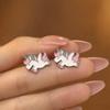 Beixi S999 Silver Needle Unicorn Stud Earrings - Cute Rainbow Pony Design for Girls and Students