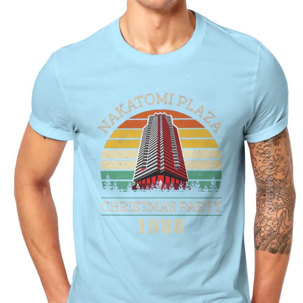 Movie Christmas Party 1988 Man Tshirts Retro Vintage Nakatomi Plaza Individuality Men T Shirts Clothing