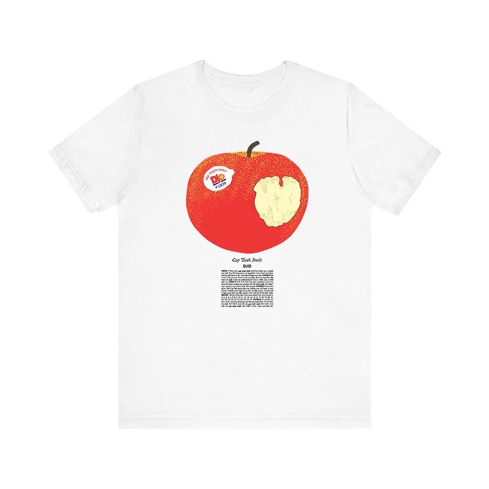 Djo Merch Apple Tshirt Fashion Unisex Unisex Women Short Sleeve Casual Tee