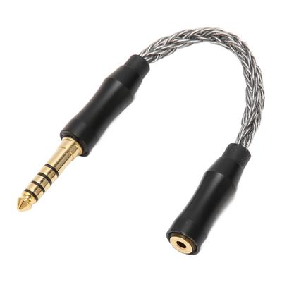 Kabel dźwiękowy 2,5 mm żeński na 4,4 mm męski Kabel adaptera słuchawkowego z miedzi monokrystalicznej do telefonów głośników 14 cm 5,5 cala