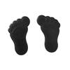 Mini Non-slip Mat for Bathtub and Shower - Xxs - Feet - Black