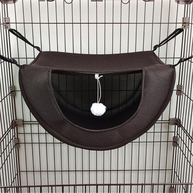 Cat Hammock Swing Bed Pet Kitten Breathable Mesh Sleeping Bed Anti-Scratching Hanging Hammock Bedding Small Pet Supplies