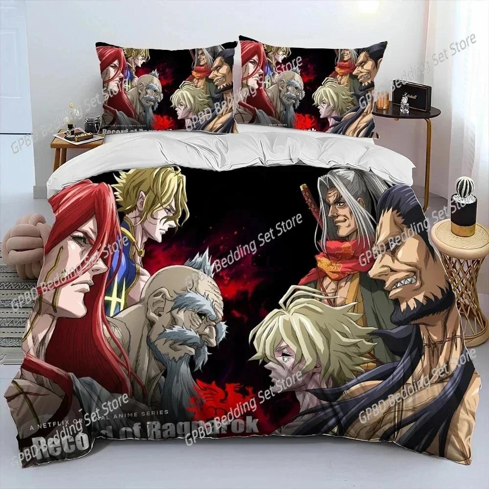 Anime,Record of Ragnarok,Cartoon 3D NEW Duvet Cover Pillowcase Bedding Set Adult Boy Girl Bedroom Decoration Single Double Large