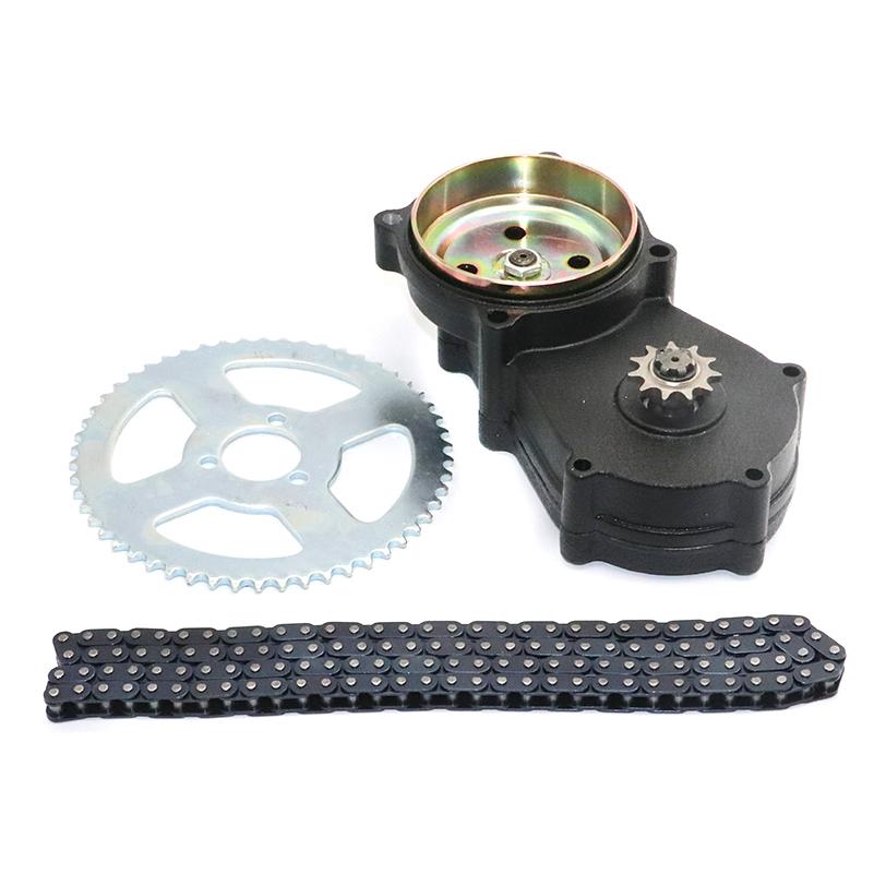 47cc 49cc Pocket Bike Liya Front Gearbox Transmission Gear Box Mini Moto Atv with T8f Chain and Chain Plate 2 Stroke Engine Part