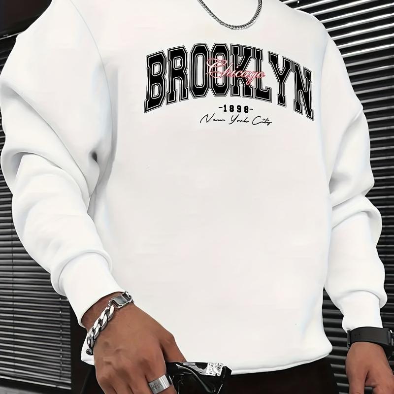 

Men s Relaxed Fit Crew Neck Sweatshirt, Cloud-Soft Modal-Cotton, All-Day Comfort Travel Wear XXL чёрный