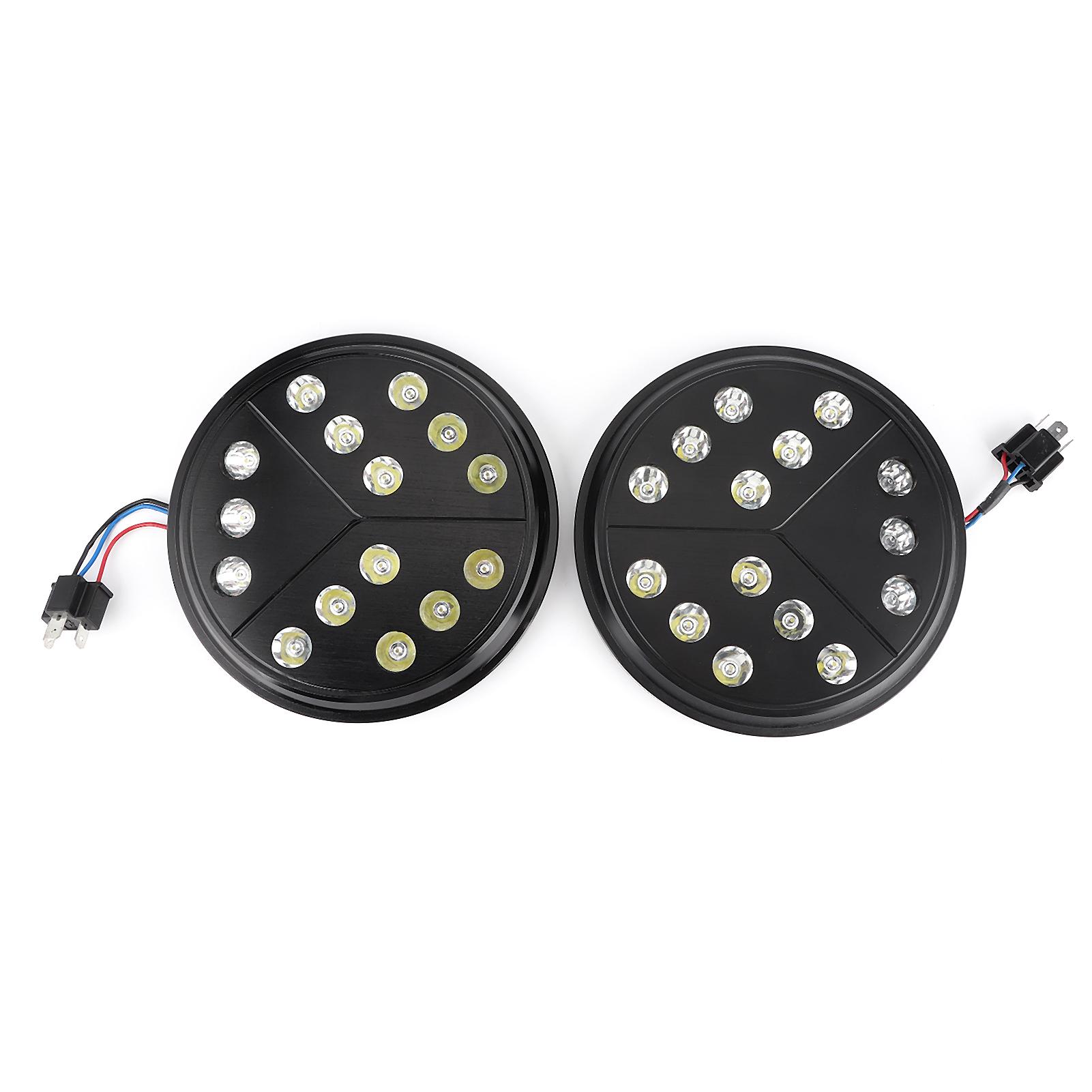 

Pair of 7in LED Headlight High Low Beam 45W Arrows Headlamp IP68 Waterproof Fit For Jeep Wrangler Jk 07 17