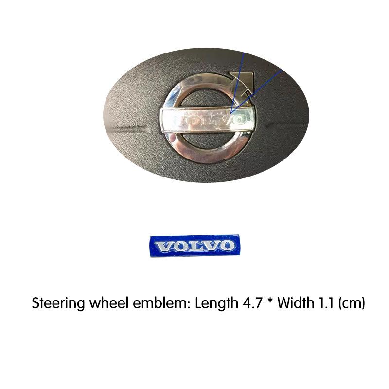 Autocollant Logo Calandre Avant Volant Voiture Accessoire Décoration Auto Pour Volvo Rdesign Polestar AWD V50 S60 XC60 S40 XC90 XC40