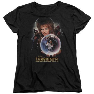Labyrinth Ho un Regalo Maglietta Donna Nera