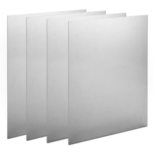 Yanuki 4-Piece Aluminum Plate, 300x200x2mm, 2mm Aluminum Plate, A6061