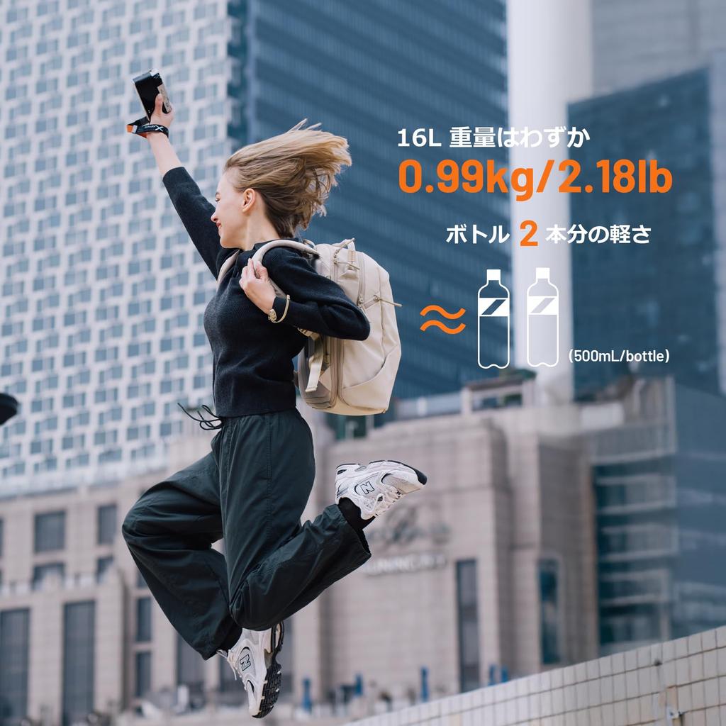 OneGo Lite Camera Backpack 16L Ultralight 2 Compartments Side Access Waterproof Everyday Large Capacity Camera Bag Stylish Backpack Clamshell Open