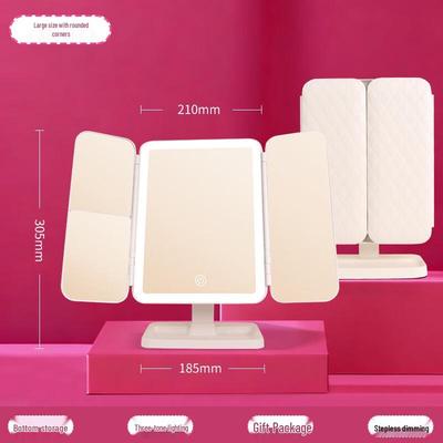 Oeny Rechargeable Desktop Makeup Mirror with Light