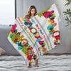 Festive Throw Blanket Holiday Decor Christmas Gift Cozy Fleece Winter Warmth Reversible Design Soft Texture Home Accent Gift for