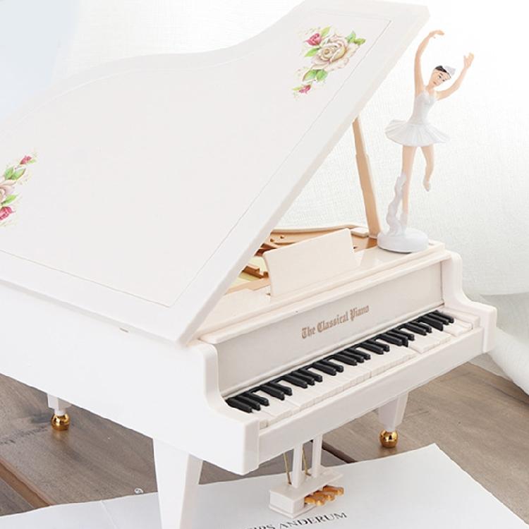 Retro Classic Dancer Ballerina Piano Clockwork Hand Crank Xmas Valentine Gift