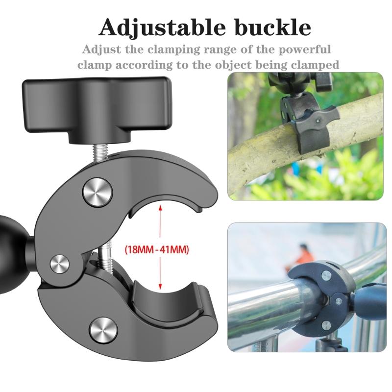 Secure Mount Bracket for Action Cameras Clamp Mount Enhances Filming Experience Easy to Use Recording Solution