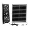 Solar Powered 3 Fan Kit 25W Solar Panel and High Speed Ventilation Fan for Greenhouse Chicken Coop Shed Pet House
