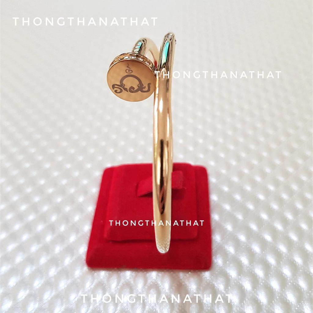 Hinduism Nail Head Bracelet Rhinestone Ganesha Five Row Yantra Sak Yant Tattoo Powerful Success Amulet Jewelry Vintage Protect Health Lucky Rich