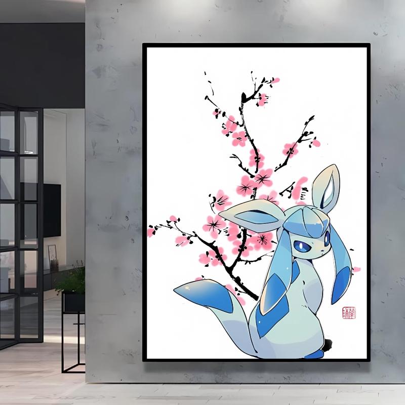 Canvas Artwork Painting Pokemon Pikachu Picture Home Decor Classic Character Images Spray Painting Home Decor Holiday Gift