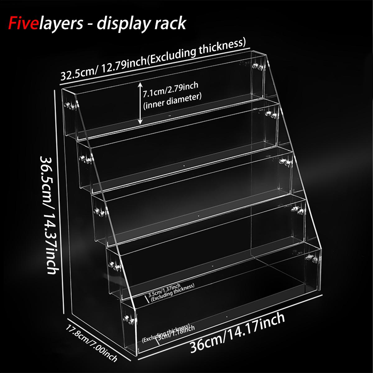 1pc stepped acrylic multi-layer book picture book display storage rack multi-purpose detachable practical bookshelf organizer