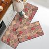 Floral Long Runner Kitchen & Entryway Doormat - Dirt-Resistant Decorative Floor Mat