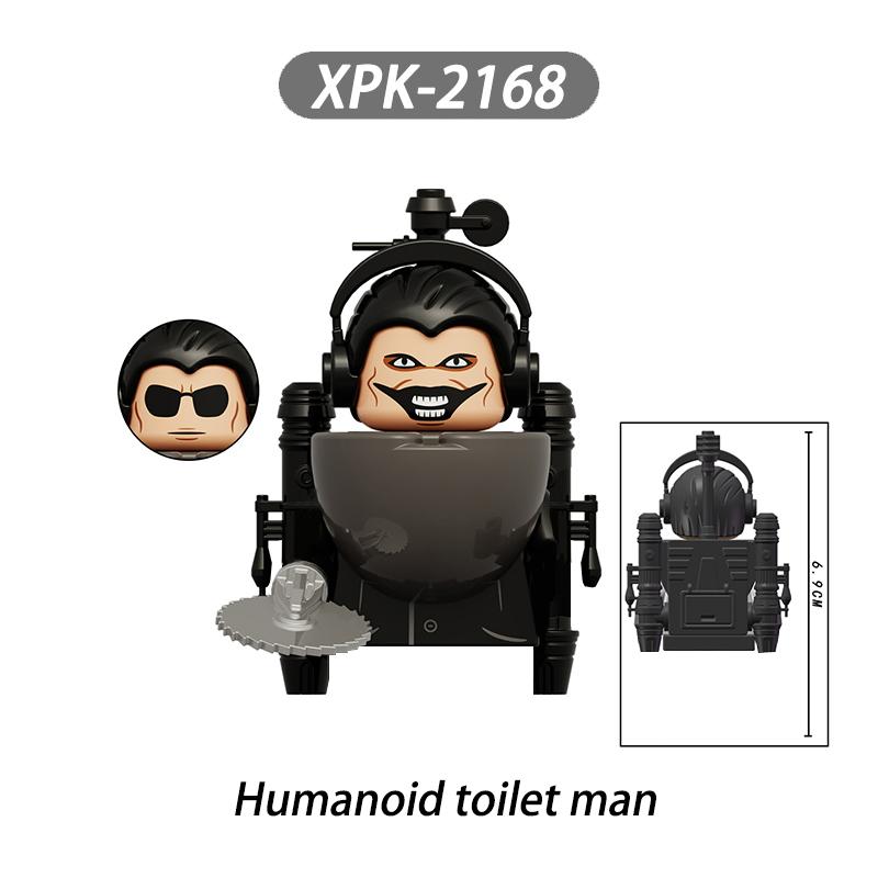 MOC Skibidi Toilet Man Vs Monitor Building Blocks The Audio and Camera Man Toys For Children Christmas Birthday Gift