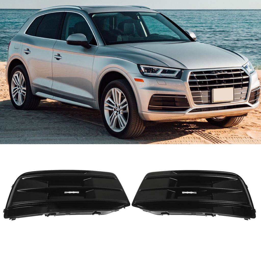 Front Bumper Fog Light Insert Cover AU0807118 Left Right Side Grille Bezel Trim for   2018‑2020