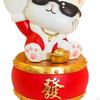 Chinese Style Cat Figurine Key Holder Claws Hand Resin Biscuit Candy Bowl Vanity Tray Bunny Statue