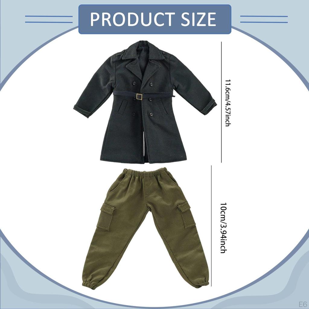 1/10 Male Clothes Dress up Accessories Doll Premium Trendy Easy to Wear Fashion Miniature