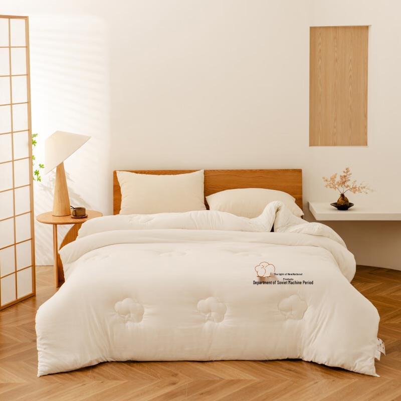 Embroidered Warm Polyester Fiber Quilt