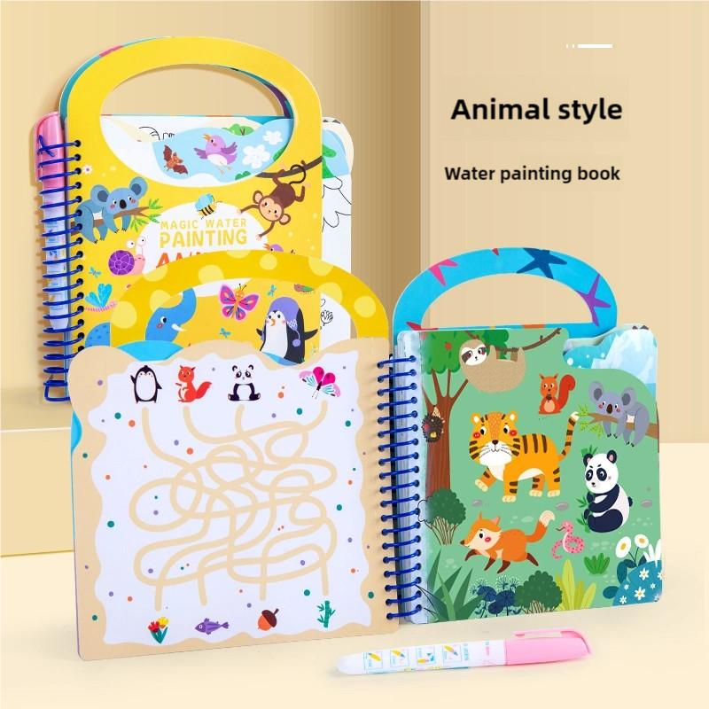 

Magic Water Drawing Book For Kids Reusable Diy Coloring Book Kindergarten Graffiti Painting Toy Early Education Fun Art Activity