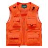 Men S Loose Sleeveless Multi Pocket Zipper Vest For Fishing Photography