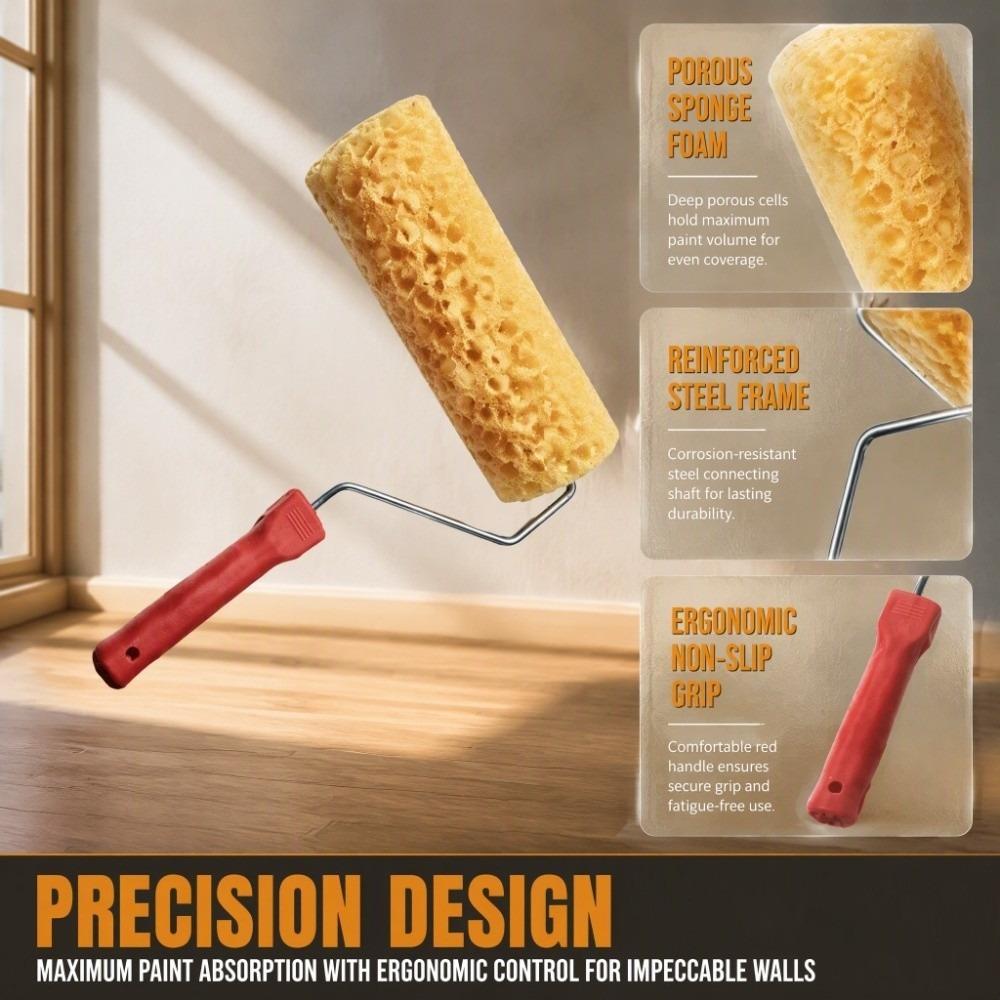 With Handle Texture Pattern Paint Roller Pattern Tool Liquid Wallpaper Paint Tool  DIY