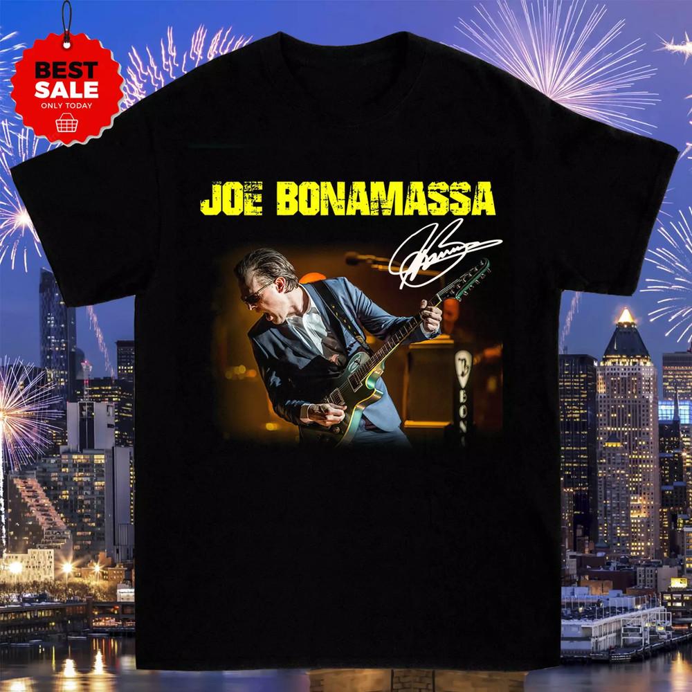 Джо Бонамасса Певец Live In Concert UNISEX Полный Размер S-5XL Унисекс Футболка XXXXL