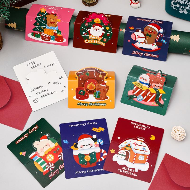 Multifunctional Holiday Greeting Card Set with Envelopes – Perfect for Christmas and Thanksgiving.