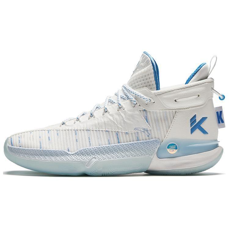 Anta KT9 Comfortable Cushioning, Wear Resistant Low Top Basketball Shoes Men's White Blue 112421101-2