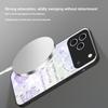 Beautiful Purple Shell For Magsafe iPhone 17 Pro Max 16 E 15 14 13 Plus 12 Mini 11 17 Air XR Xs Max 7 Plus Glass Phone Case