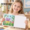 Mindfulness Drawing Supplies Butterfly Garden Coloring Book, Square Format with Thick Paper, Relaxing Paper Sketchbook for Markers Floral Line