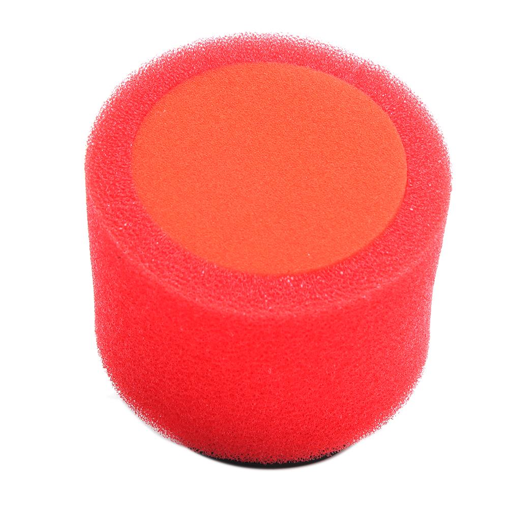 Angled Red 42mm 1.65in Double Foam Air Filter for Dirt Bike 125cc 140cc