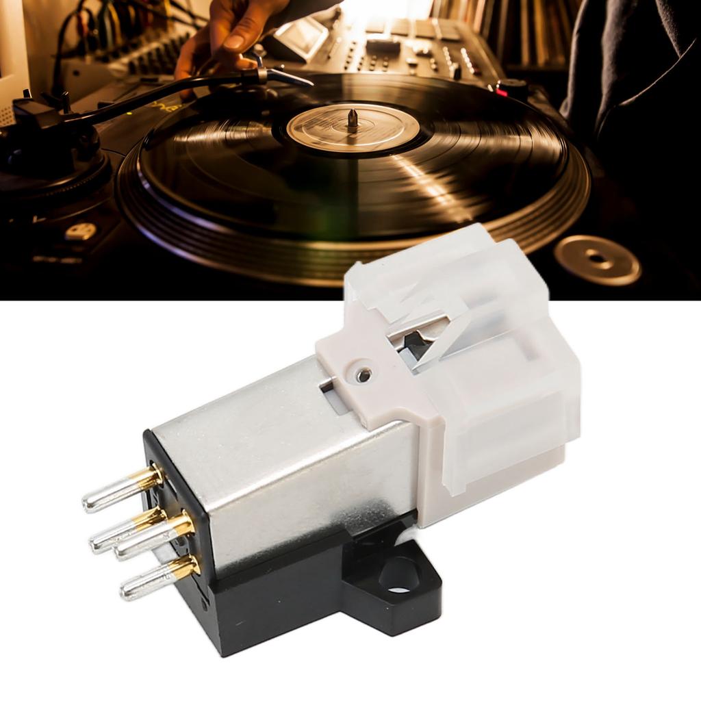 Moving Magnet Turntable Cartridge Replacement Magnetic Cartridge Stylus for Vinyl Record Player AT 3