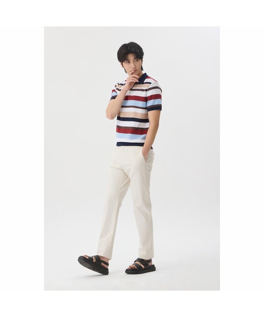 BRENTWOOD [Liberty] Washable Multi-Pattern Polo Neck Sweater Brwam26522Otx