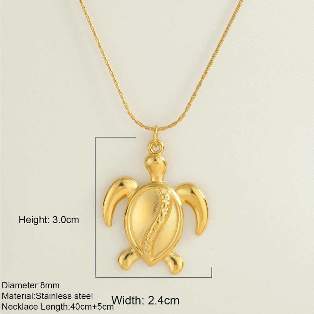 Ocean Series Guld Choker Rostfritt Stål Hänge Halsband för Kvinnor Snäcka Sjöstjärna Hängen Kvinnors Chunky Smycken Tillbehör